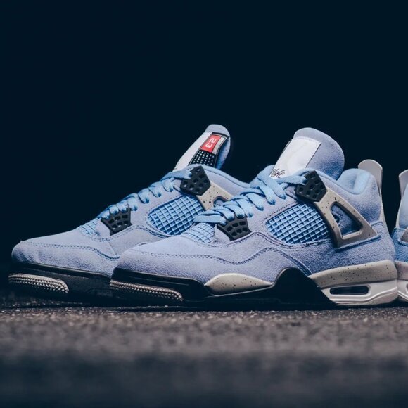 university blue hightops